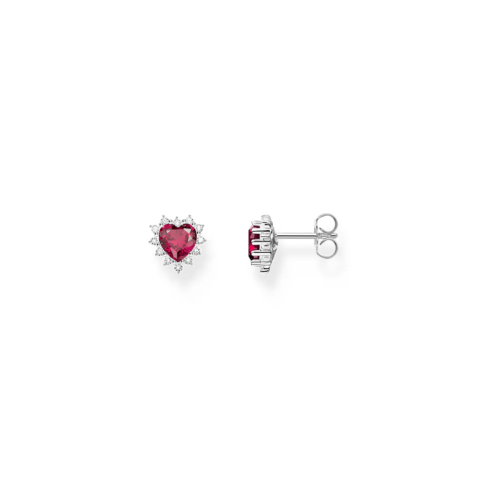 Thomas Sabo True Romance Red Heart Stud Earrings