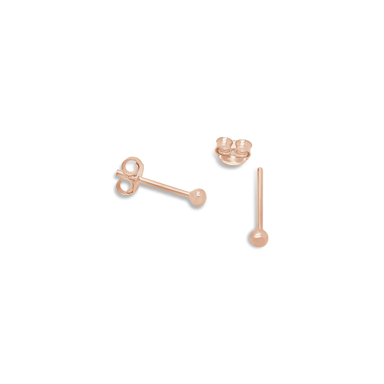 Tiny Rose Gold Ball Studs - JP6807RG