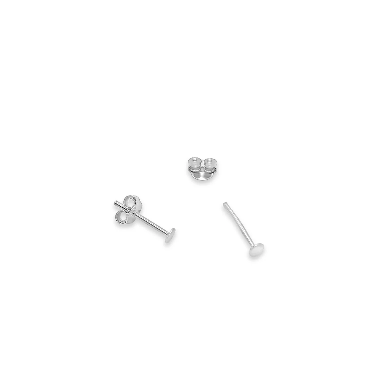 Tiny Silver Dot Studs - JP7307S