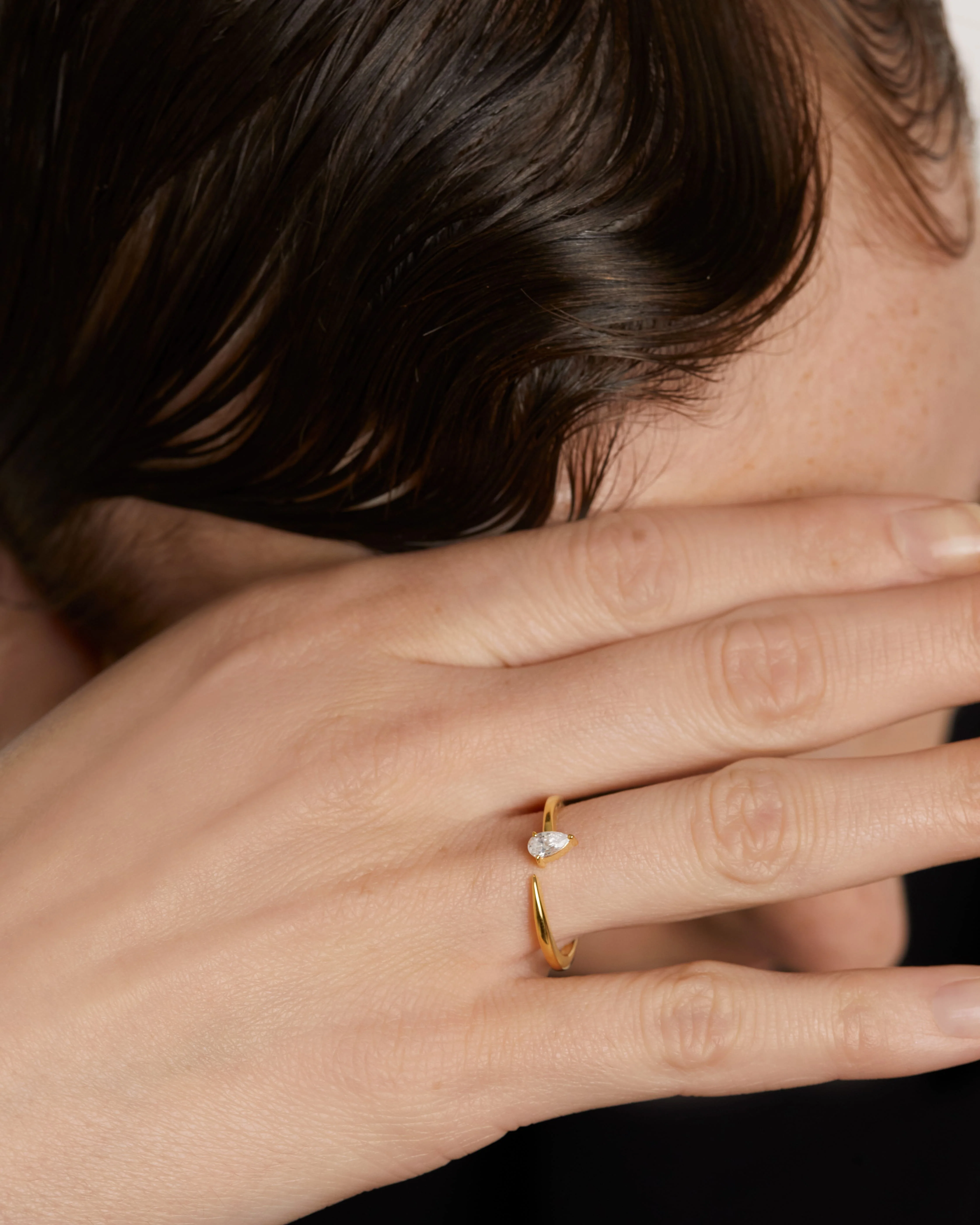Twing Gold Ring Size 18 - Image 2