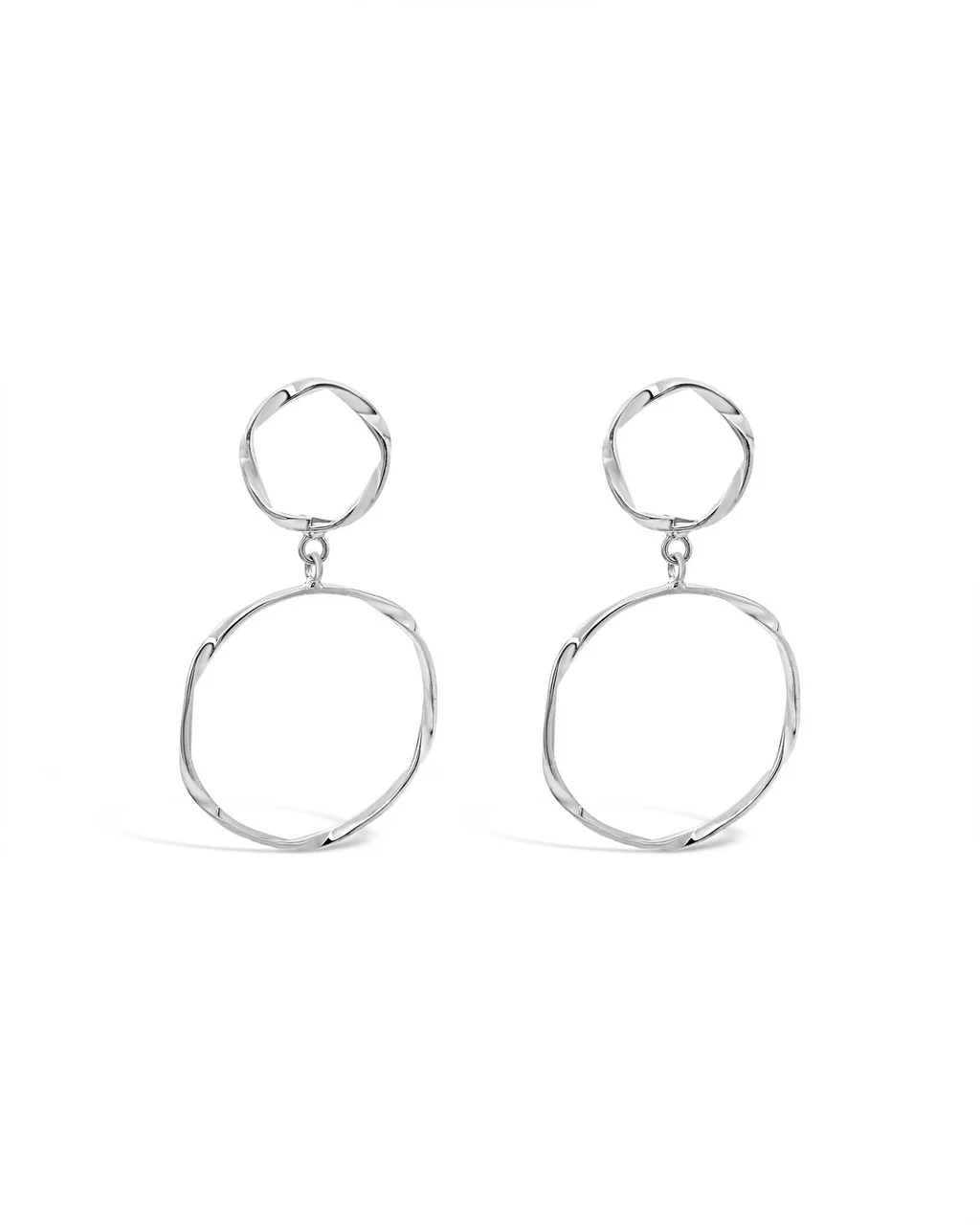 Twisted Duo Drop Earrings - ME10107