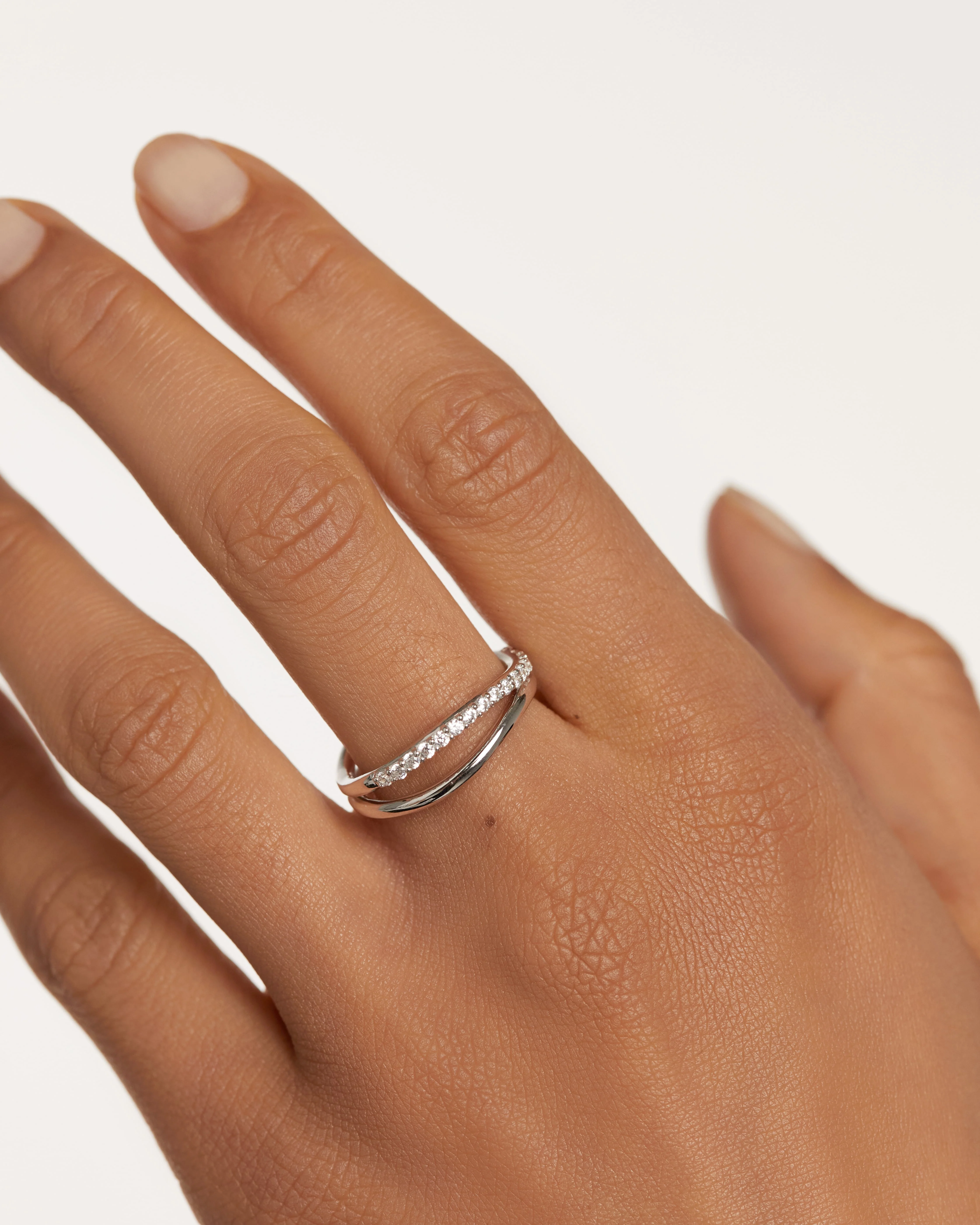 Twister Silver Ring Size 14 - Image 2