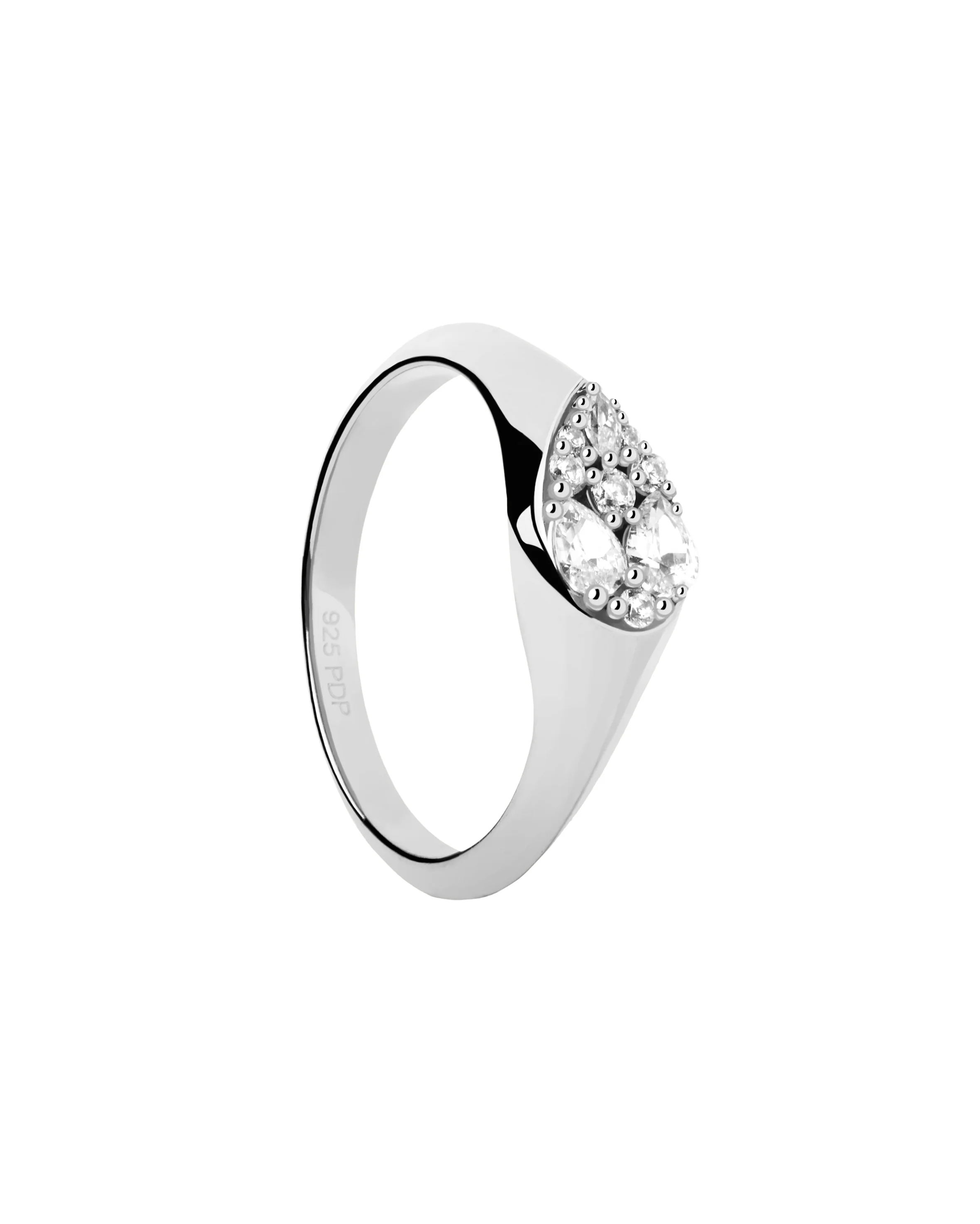 Vanilla Silver Stamp Ring Size 10 - Image 2