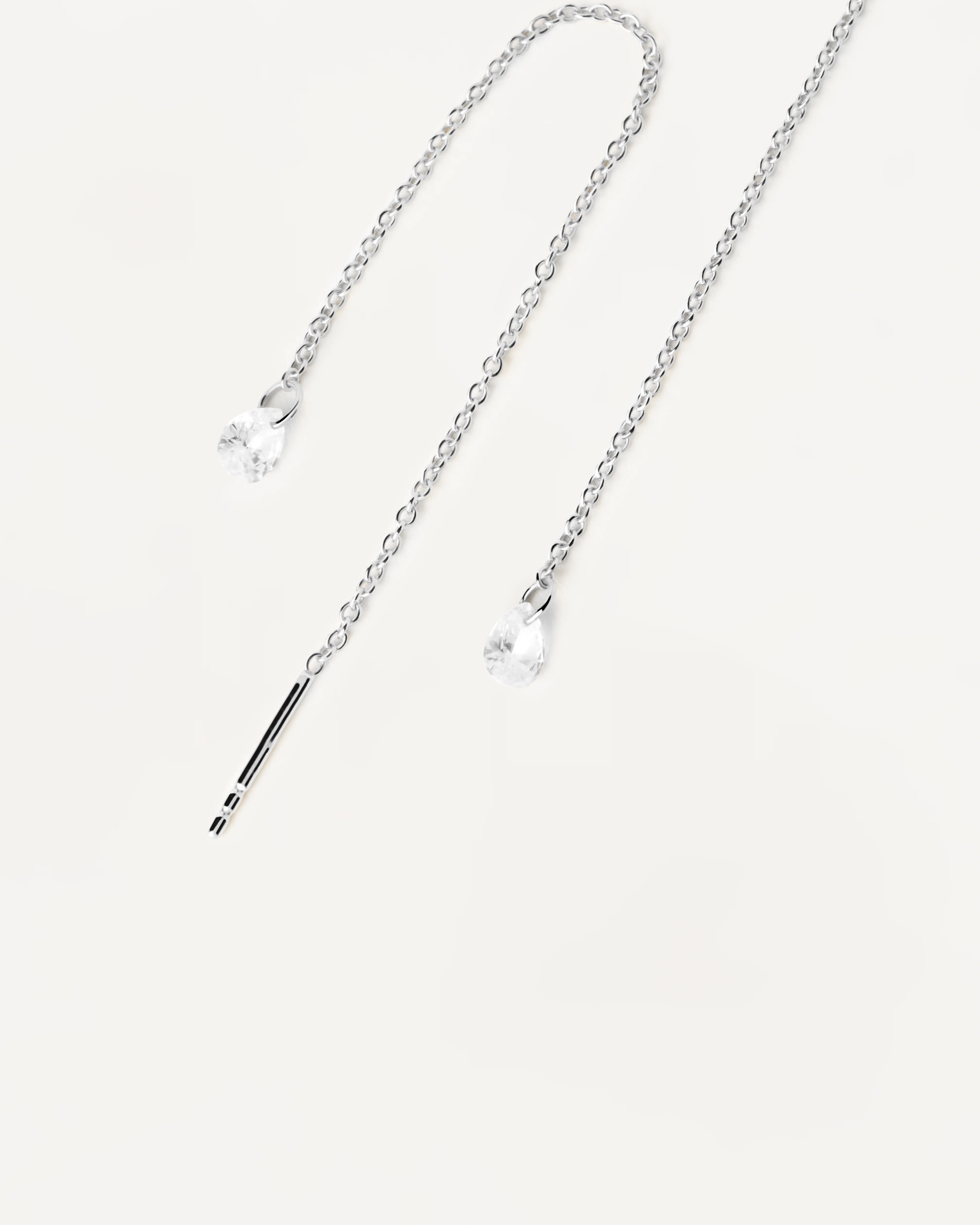 Waterfall Silver Earrings - Image 2